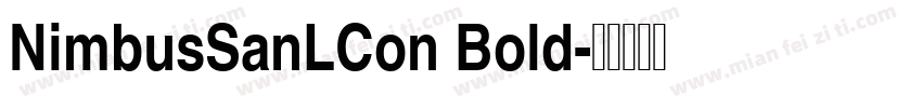 NimbusSanLCon Bold字体转换